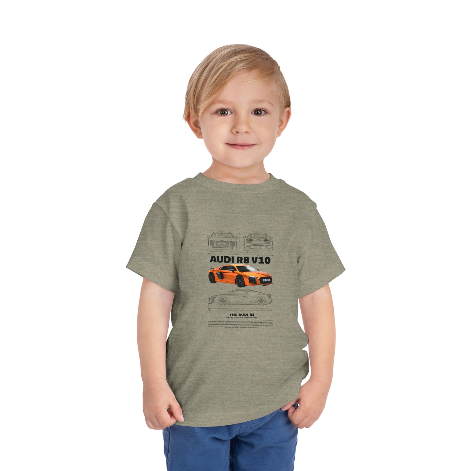 Audi R8 Car Lover Tee -  Graphic Short Sleeve Shirt | Car T-shirt - CreativeRino