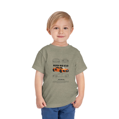Audi R8 Car Lover Tee -  Graphic Short Sleeve Shirt | Car T-shirt - CreativeRino