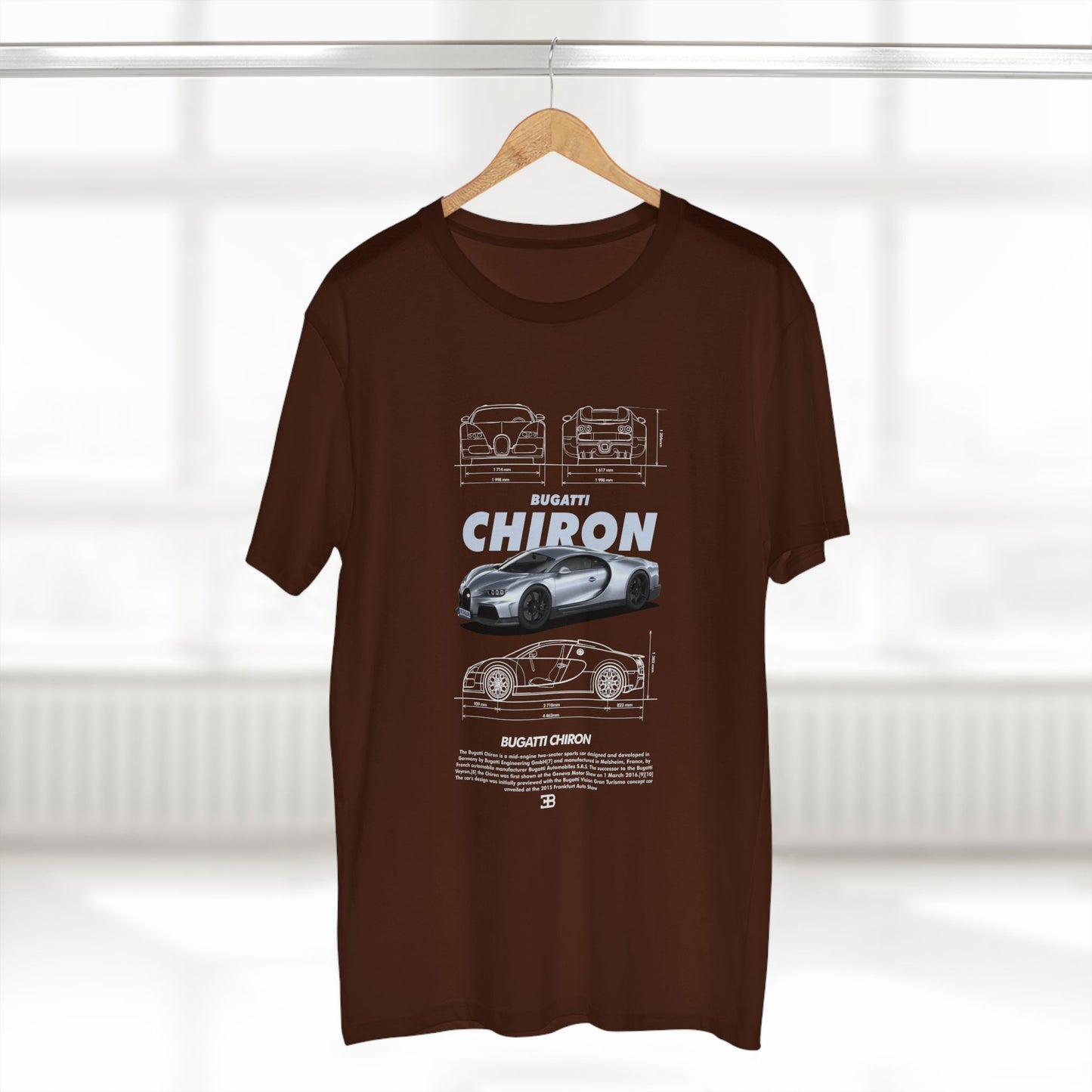 Bugatti Chiron Graphic Tee - Perfect for Auto Enthusiasts - CreativeRino