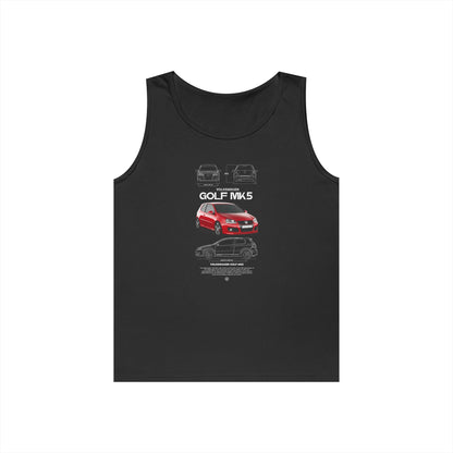Cool Volkswagen Golf MK5 Unisex Heavy Cotton Tank Top - CreativeRino