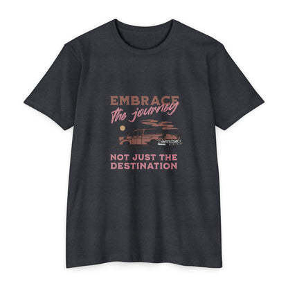 Embrace the Journey Unisex CVC Jersey T-shirt - Adventure Vibes - CreativeRino