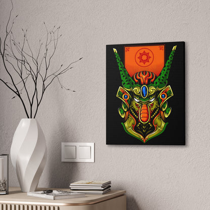 Vibrant Samurai Art Canvas Print - Bold Wall Decor for Anime Lovers - CreativeRino