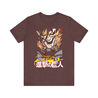 Attack on Titan Unisex Jersey Tee - Epic Anime Graphic T-Shirt - CreativeRino