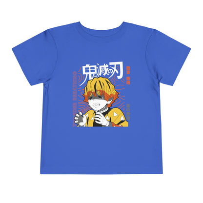 Demon Slayer Toddler Short Sleeve Tee - Anime-Inspired Design with Yonder Breathing - CreativeRino