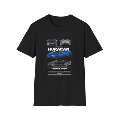 Lamborghini Huracan Unisex Softstyle T-Shirt - Perfect Gift for Car Enthusiasts - CreativeRino