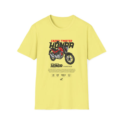 Honda Twister Unisex Softstyle T-Shirt - Motorcycle Enthusiast Graphic Tee - CreativeRino