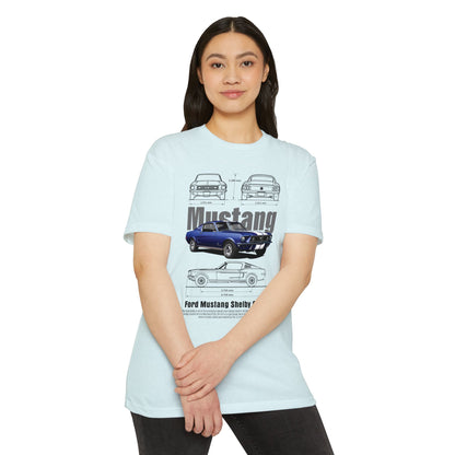 Mustang Shelby GT350 T-Shirt - Vintage Car Design T-shirt for Auto Enthusiasts - CreativeRino