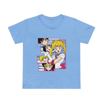 Women's Maple Tee - Vintage Anime Graphic T-shirt for Sailor Moon Fans - CreativeRino