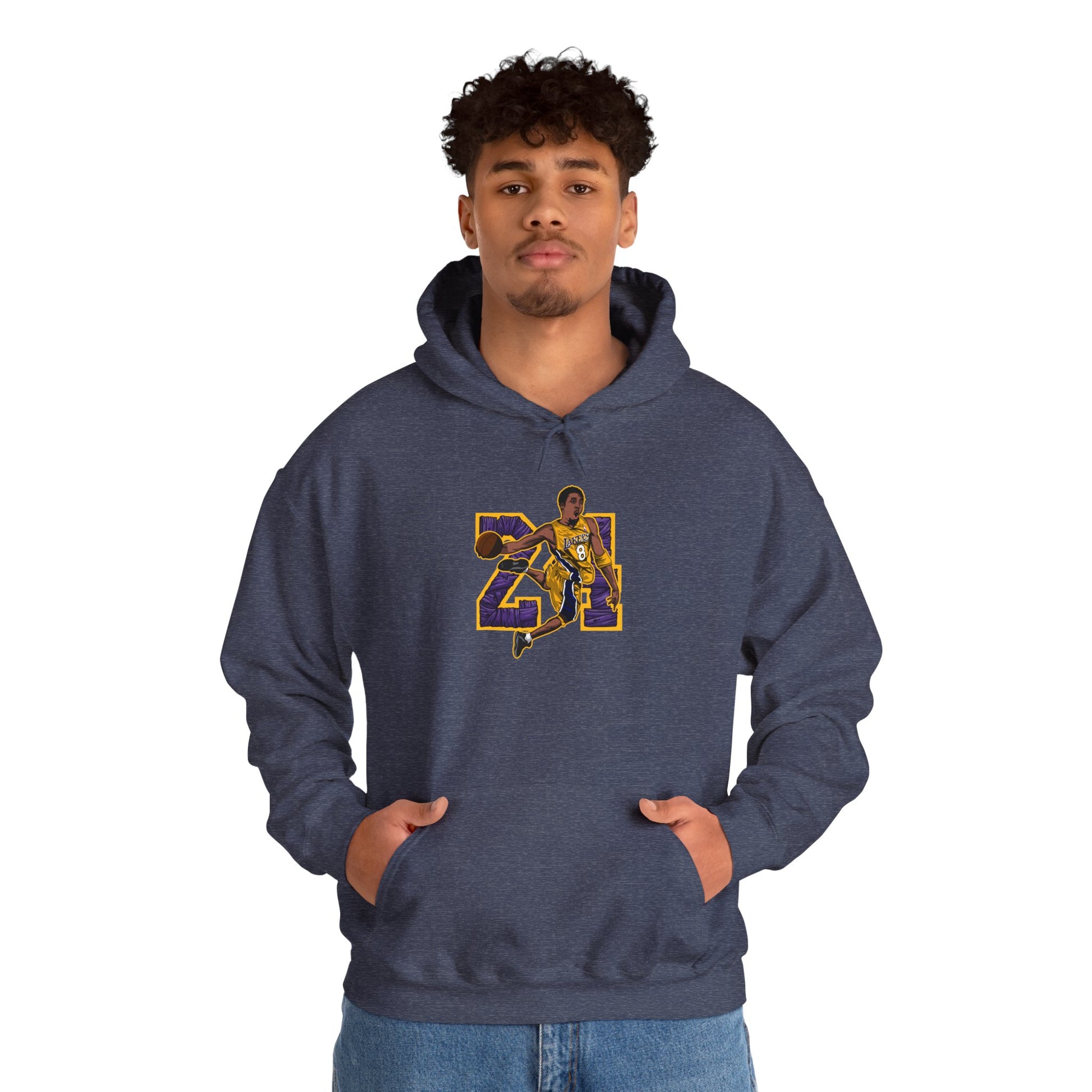 Kobe Bryant Basketball Star Hoodie - Vintage Sports Sweatshirt - CreativeRino