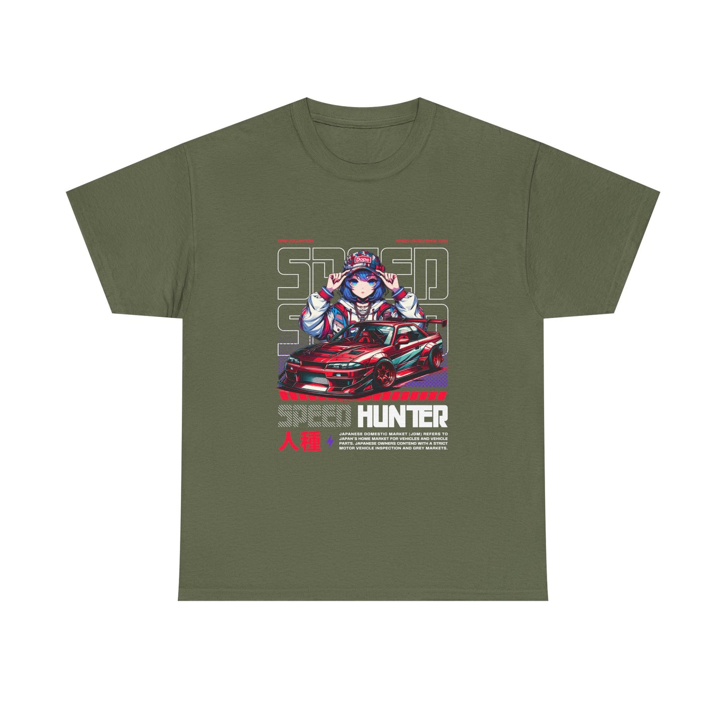 Speed Hunter Unisex Heavy Cotton Tee - Perfect T-shirt for Car Enthusiasts - CreativeRino