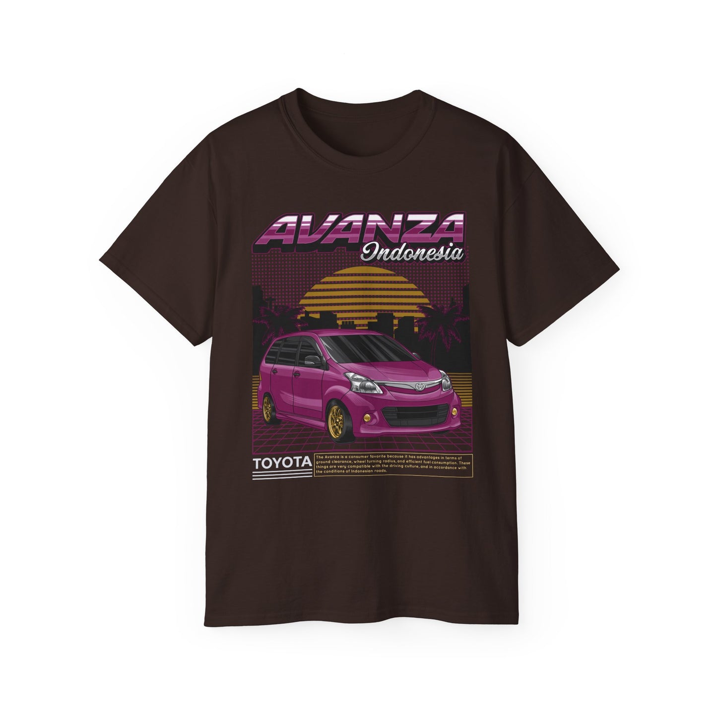 Retro Toyota Avanza Graphic Tee - Perfect T-shirt for Car Enthusiasts - CreativeRino