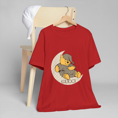 Cozy Sleepy Bear Unisex Jersey T-Shirt - CreativeRino