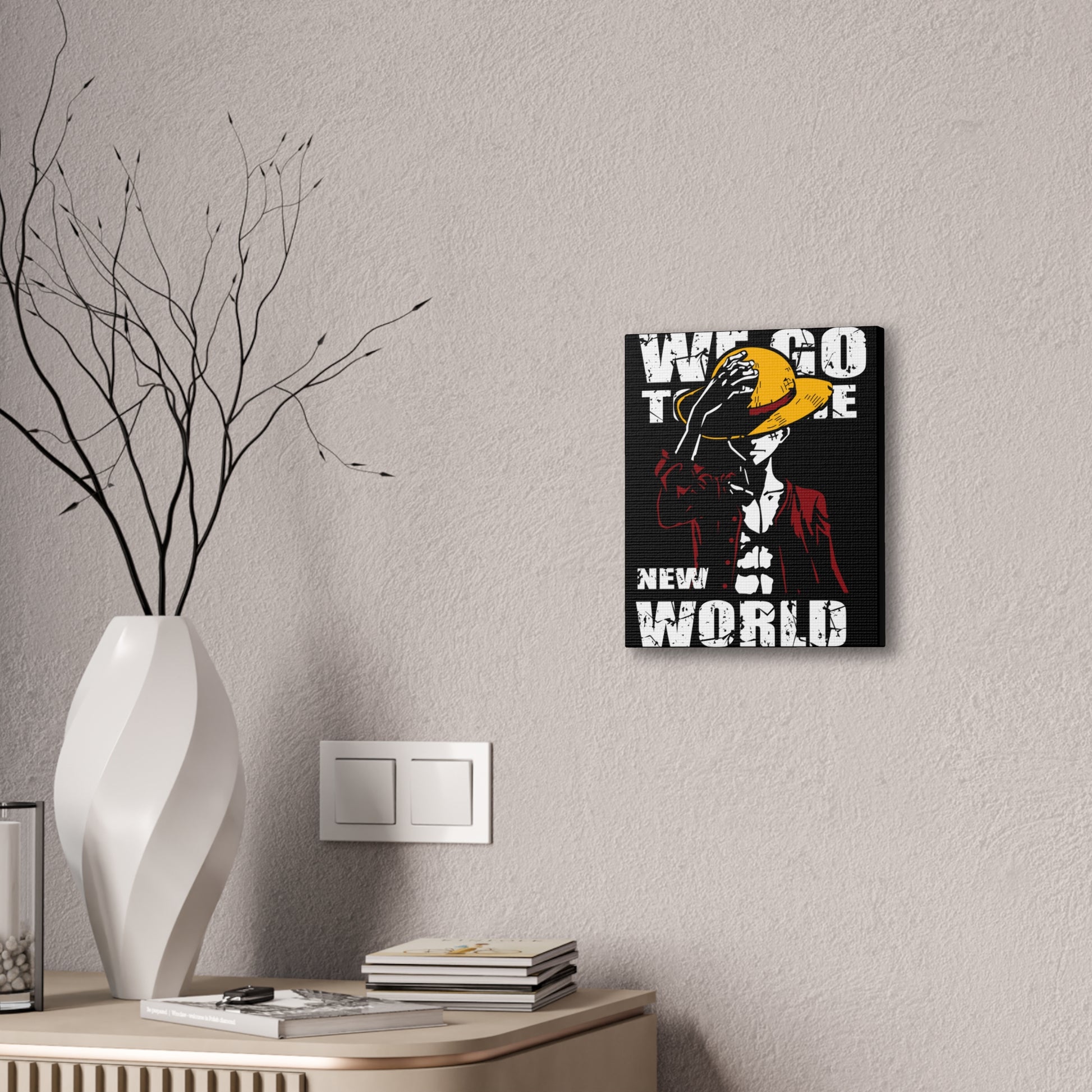 Adventurous Canvas Wall Art - 'We Go To The New World' Anime Canvas Wall Art - CreativeRino