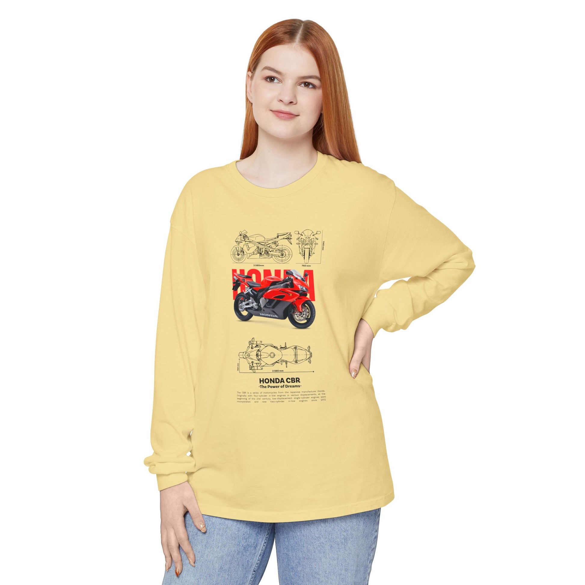 Honda CBR Long Sleeve T-Shirt for Motorcycle Lovers - CreativeRino