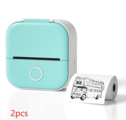 Portable Mini Thermal Label Printer Home Photo Printer Student Wrong Question Printer Bluetooth-compatible Mini Label Printer Price Tag CreativeRino