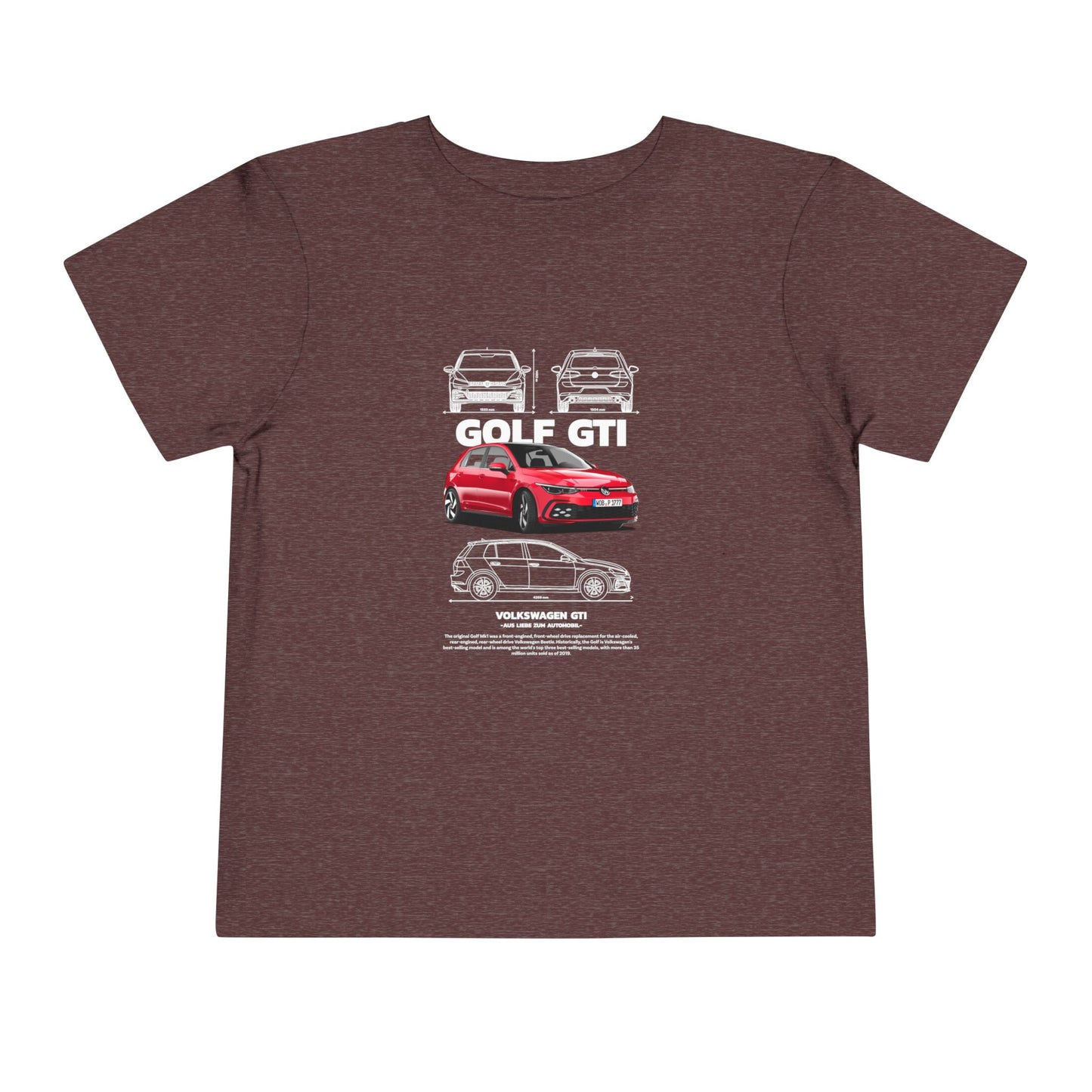 Volkswagen Golf GTI Kids Tee - Cool Car Design for Little Enthusiasts - CreativeRino