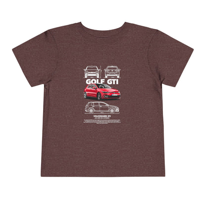 Volkswagen Golf GTI Kids Tee - Cool Car Design for Little Enthusiasts - CreativeRino