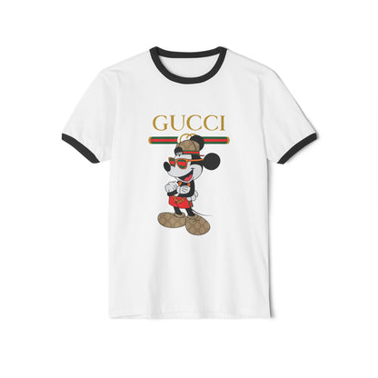 Mickey Mouse Gucci Ringer T-shirt - CreativeRino