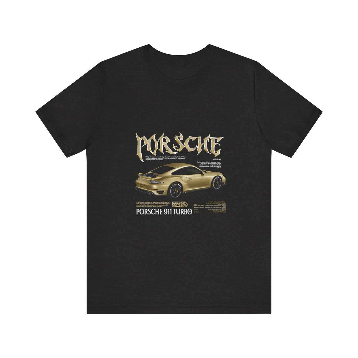 Porsche 911 Turbo Graphic Tee for Car Enthusiasts - CreativeRino