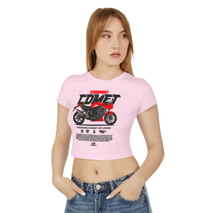 Kasinski Comet GT 250R Women's Baby Tee - Kasinski Comet Motorcycle Design T-shirt - CreativeRino