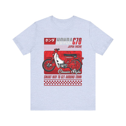 Honda C70 Classic Style Unisex Tee - Smart Way to Get Around Town T-shirt - CreativeRino