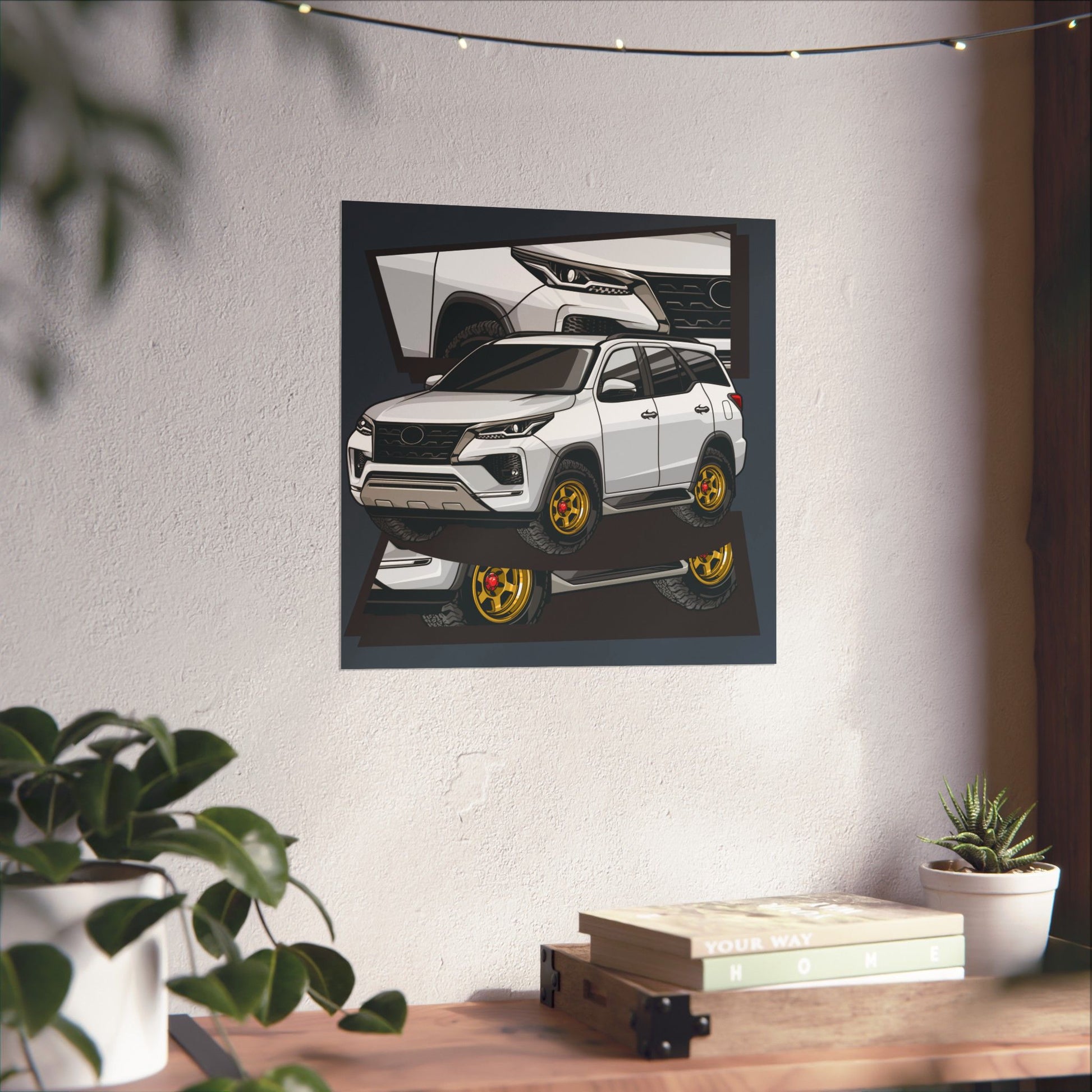 Fortuner Car Poster - Stylish Off-Road Vehicle Artwork for Auto Enthusiasts - CreativeRino