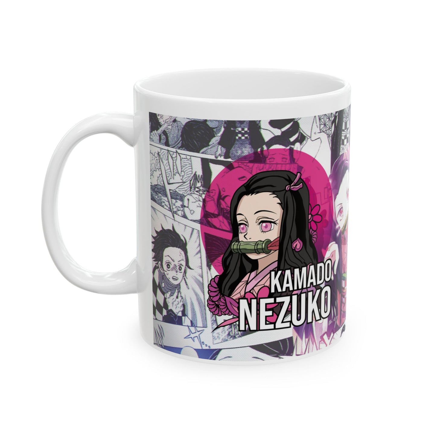 Anime-Inspired Ceramic Mug | Demon Slayer Design - CreativeRino