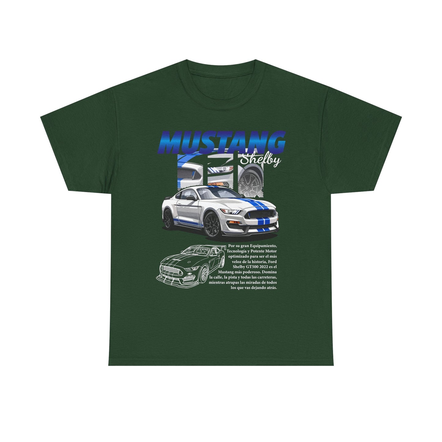 Mustang Shelby Graphic Tee – Perfect T-shirt for Car Enthusiasts - CreativeRino