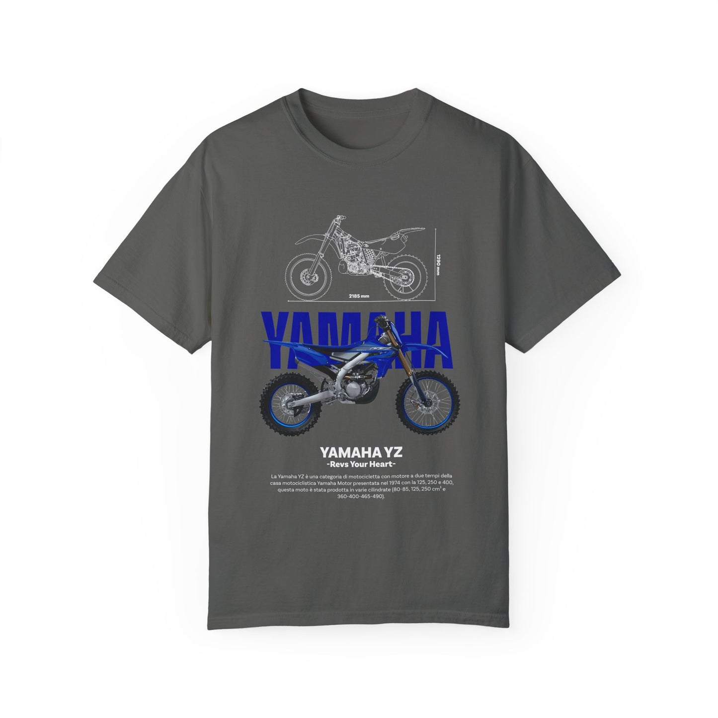 Yamaha YZ Unisex Garment-Dyed T-shirt - Rev Your Heart - CreativeRino