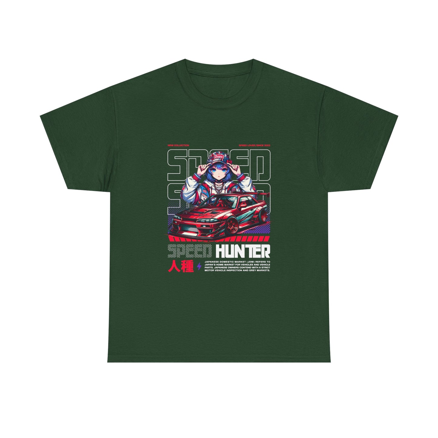 Speed Hunter Unisex Heavy Cotton Tee - Perfect T-shirt for Car Enthusiasts - CreativeRino