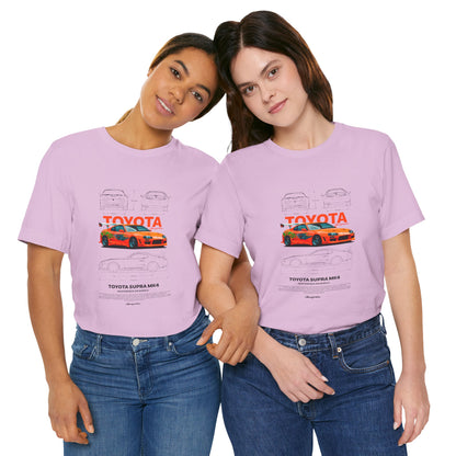 Toyota Supra MK4 Unisex Jersey Tee - Car Enthusiast Graphic Shirt - CreativeRino