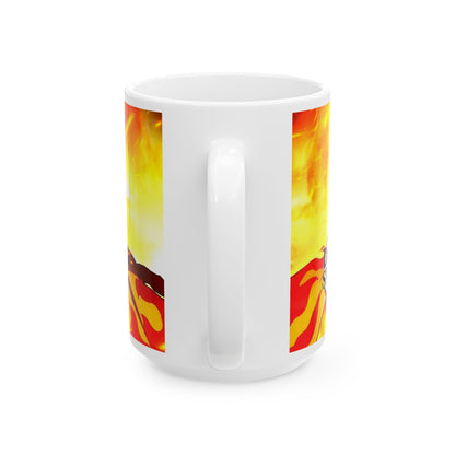 Fire Demon Anime Ceramic Mug - CreativeRino