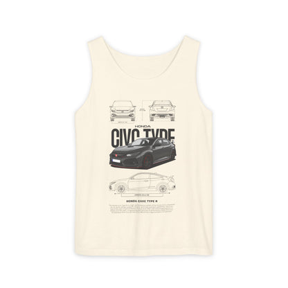 Honda Civic Type R Unisex Tank Top - Automotive Enthusiast Apparel - CreativeRino