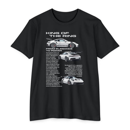 King of the Ring: Porsche Race Car Unisex CVC Jersey T-Shirt - CreativeRino