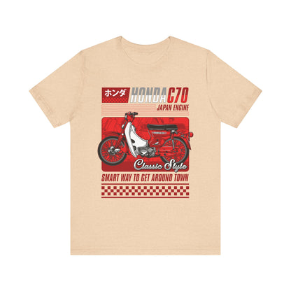 Honda C70 Classic Style Unisex Tee - Smart Way to Get Around Town T-shirt - CreativeRino