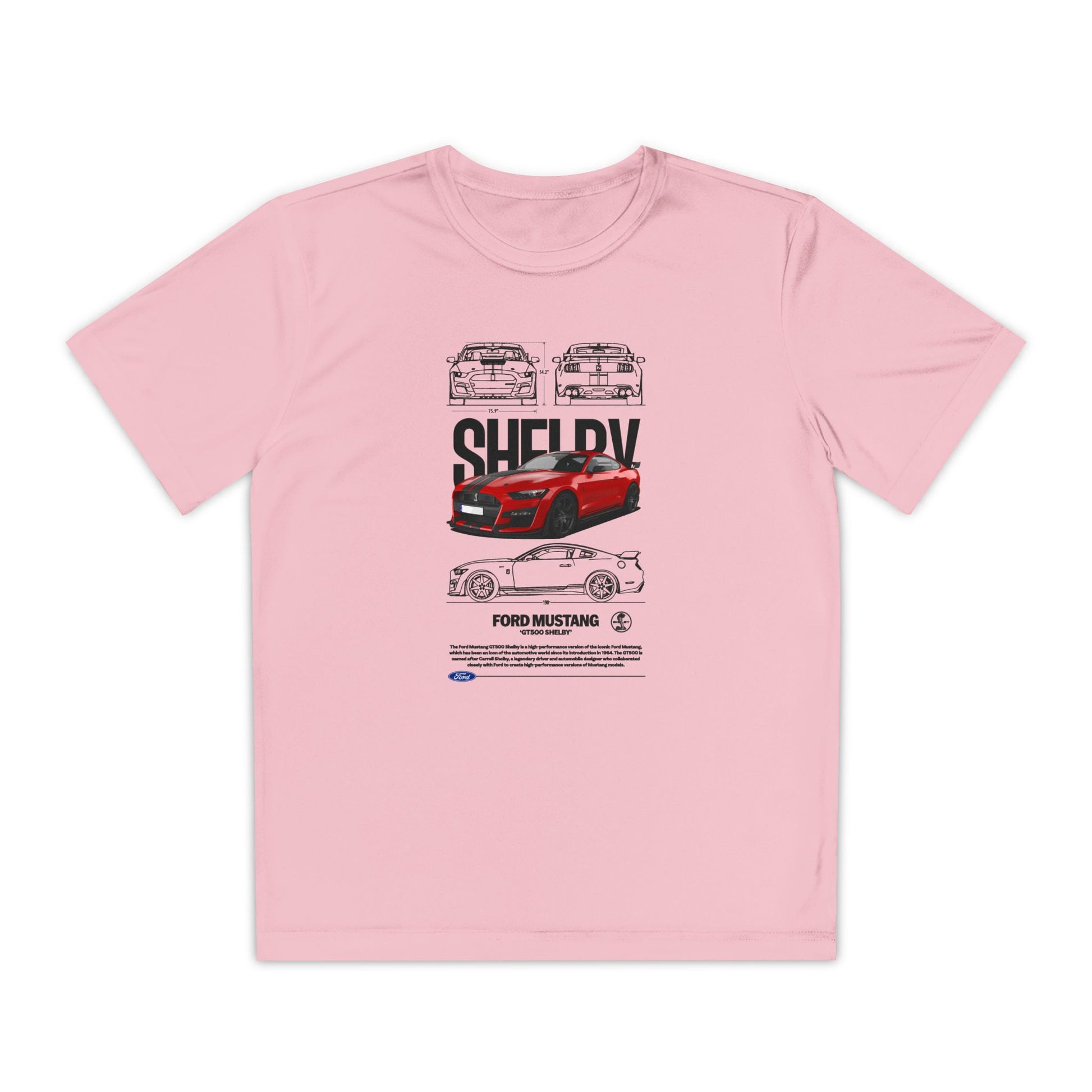 Ford Mustang Shelby Youth  Competition Tee | Car T-shirt - CreativeRino