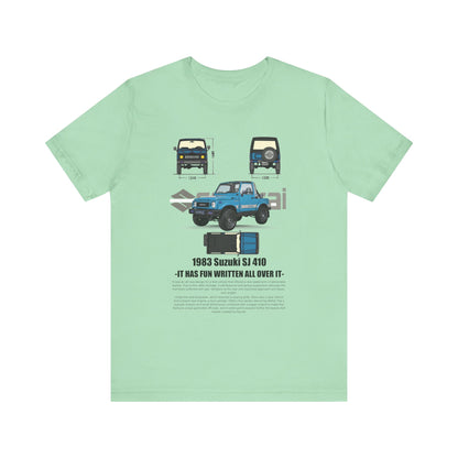 Vintage Suzuki 1983 Graphic Tee - Unisex Short Sleeve T-Shirt - CreativeRino