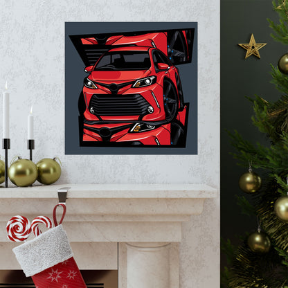 Car Matte Poster - Perfect Gift for Car Lovers - CreativeRino