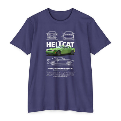 Dodge Charger SRT Hellcat Graphic T-Shirt - Unisex Car Enthusiast Apparel - CreativeRino
