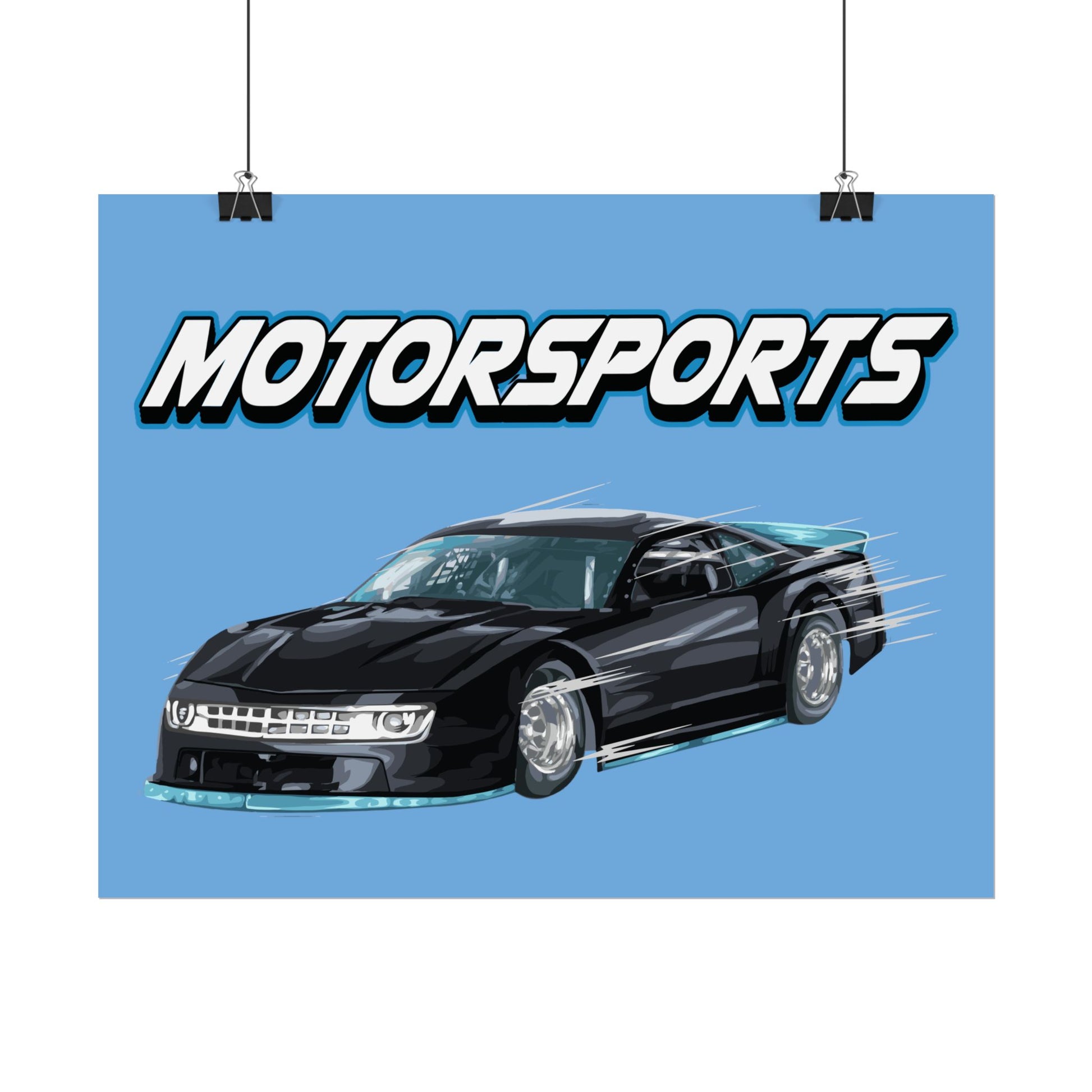 Motorsports Car Rolled Poster - Perfect for Auto Enthusiasts & Racing Fans - CreativeRino