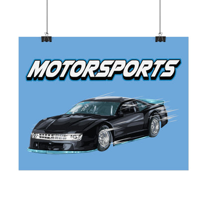 Motorsports Car Rolled Poster - Perfect for Auto Enthusiasts & Racing Fans - CreativeRino