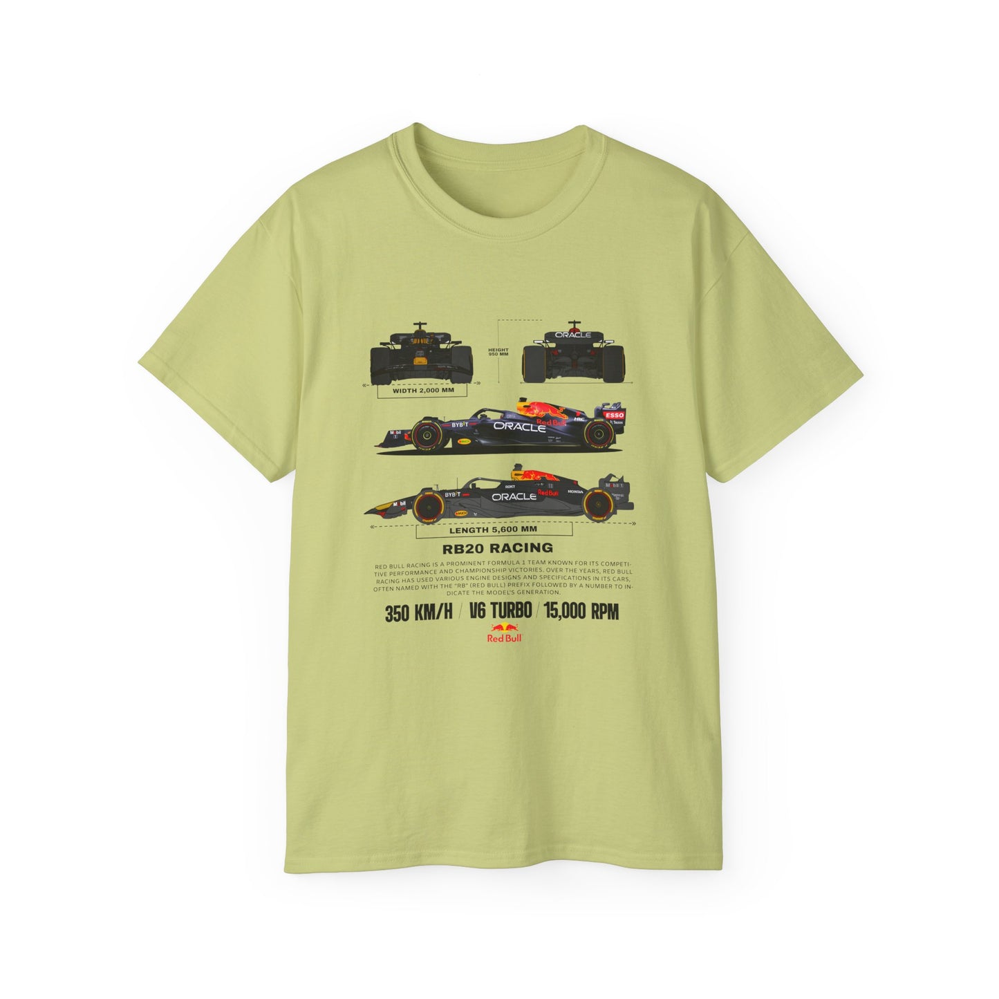 RB20 Racing Unisex Ultra Cotton Tee - Perfect T-shirt for Motorsport Fans - CreativeRino