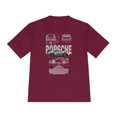 Porsche Unisex Moisture Wicking Tee - Stylish Performance Shirt for Car Enthusiasts - CreativeRino