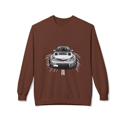 Car Enthusiast Fleece Crewneck Sweatshirt - Soft & Stylish - CreativeRino