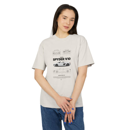Audi R8 Spyder V10 Unisex Heavy Faded Tee - Car Graphic T-Shirt for Car Enthusiasts - CreativeRino