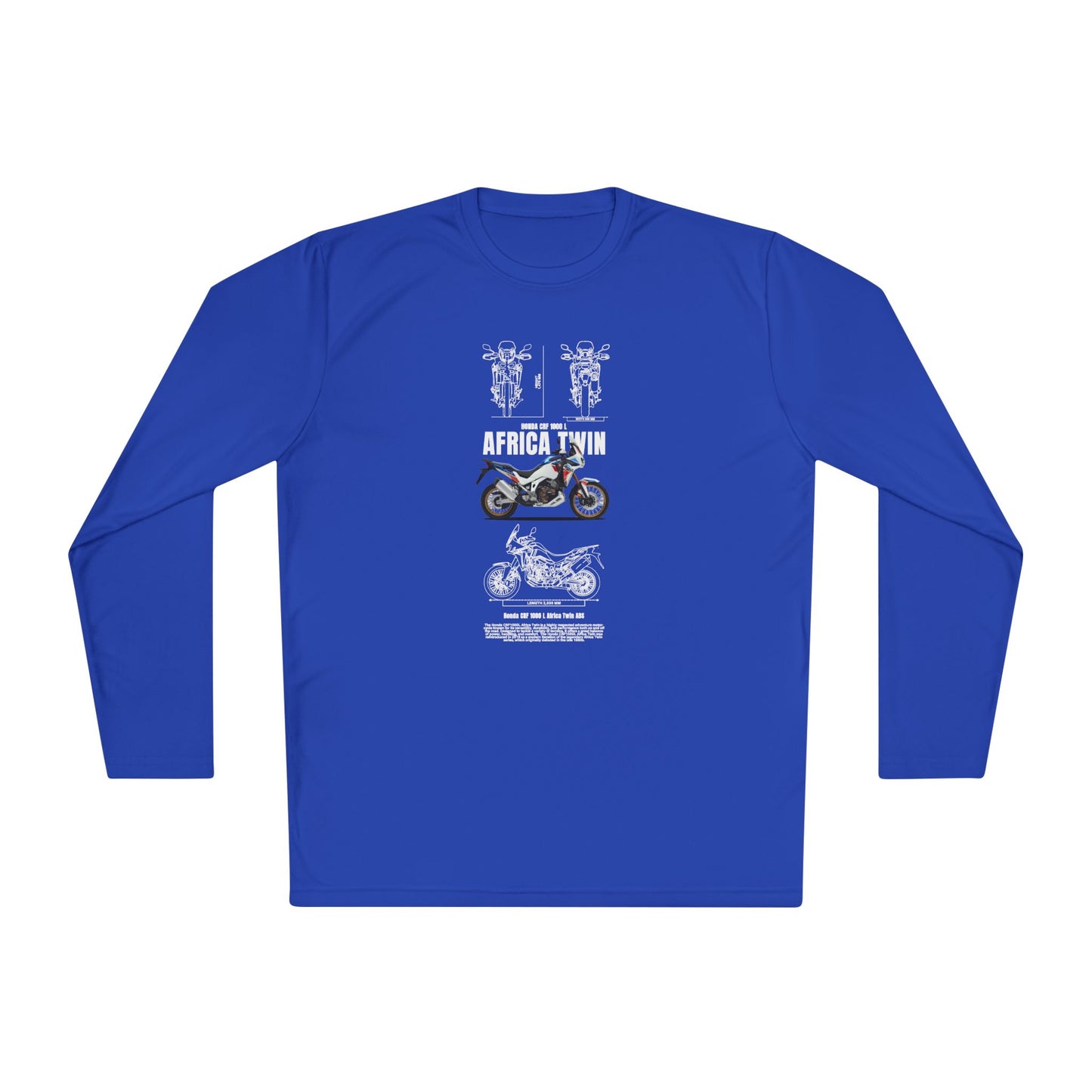 Honda CRF1000L Africa Twin Motorcycle Enthusiast Unisex Long Sleeve Tee - Africa Twin T-shirt Design - CreativeRino