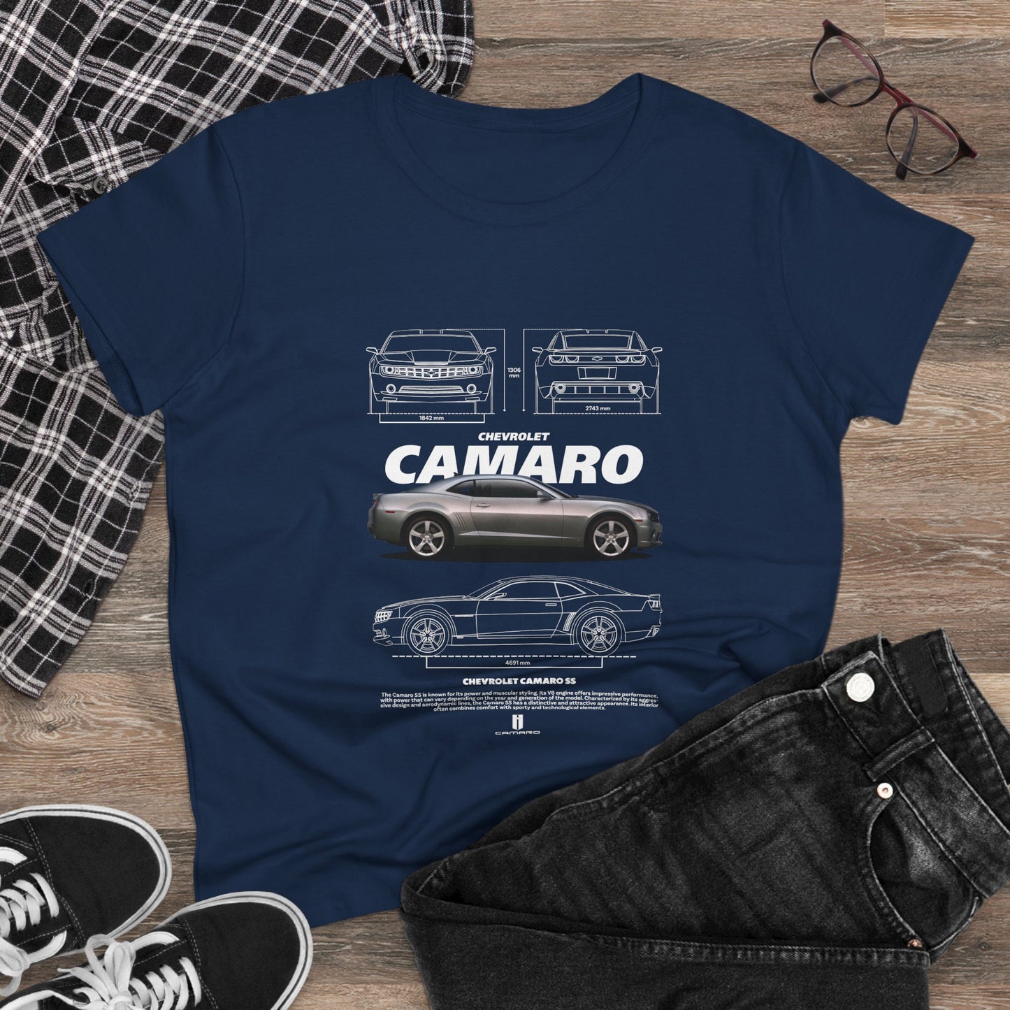 Chevrolet Camaro Women's Tee - Classic Car T-shirt - CreativeRino