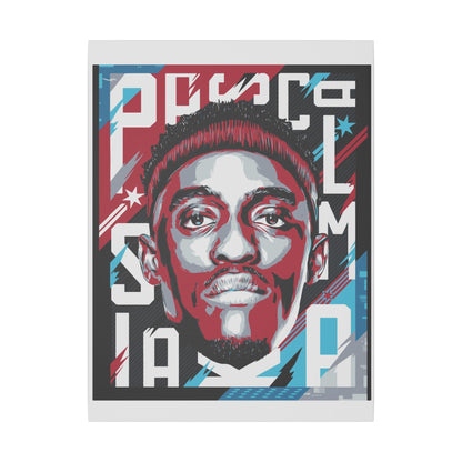 DeMar DeRozan Dynamic Matte Canvas Wall Art - Basketball Portrait - CreativeRino