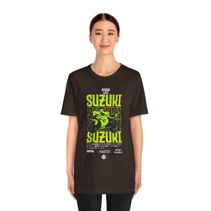 Biker Life Suzuki Unisex Jersey Short Sleeve Tee - Perfect T-shirt for Motorcycle Enthusiasts - CreativeRino