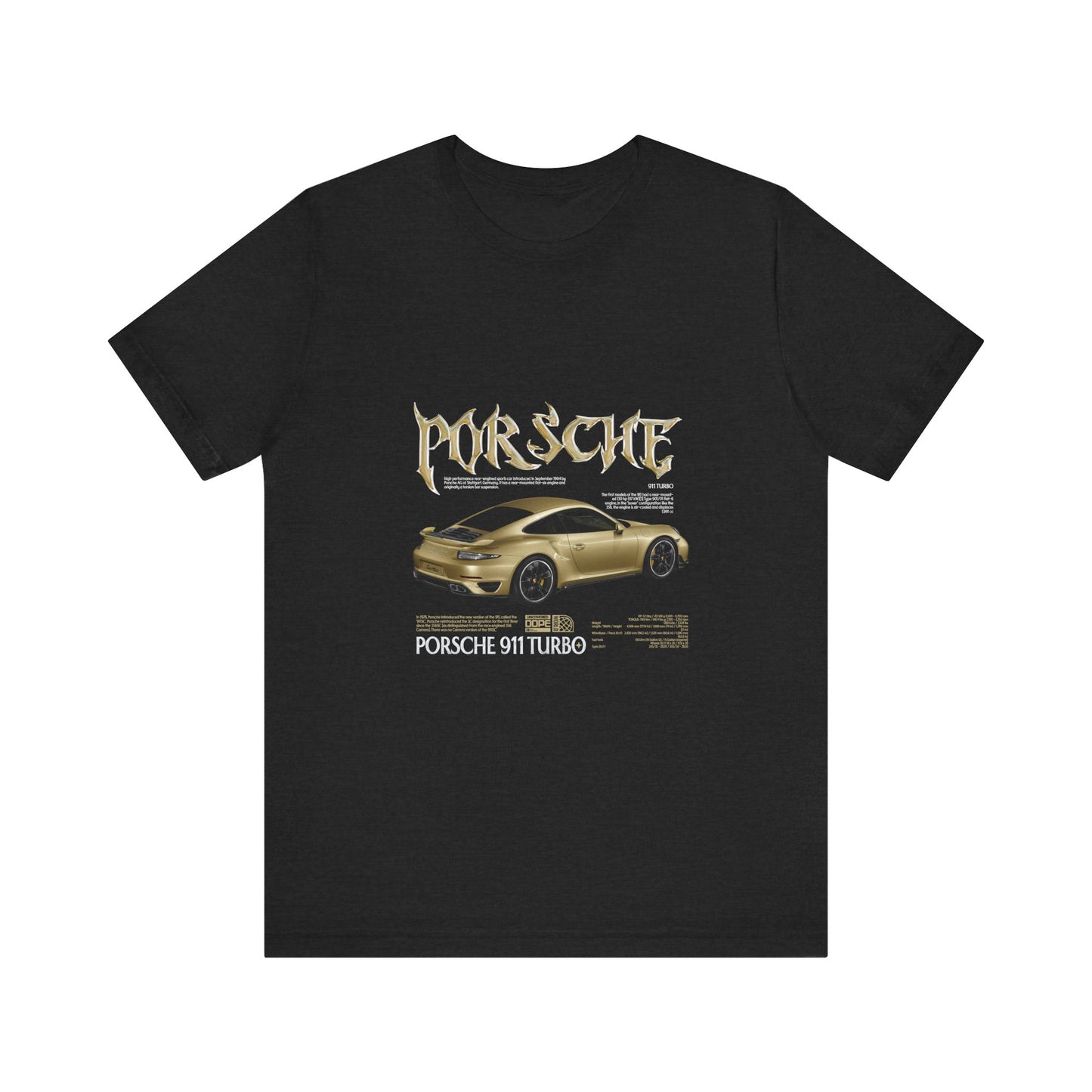 Porsche 911 Turbo Graphic Tee for Car Enthusiasts - CreativeRino